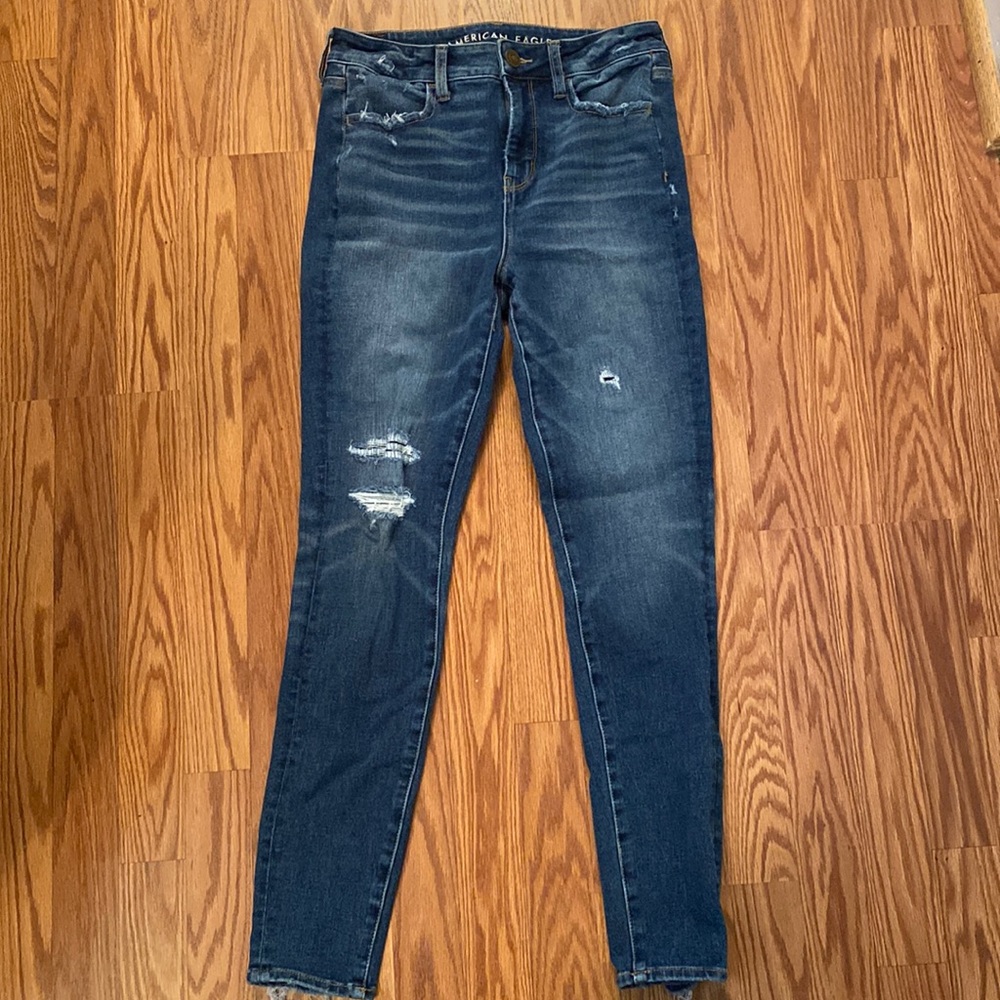 American Eagle Dream Jean size 8 regular high waisted skinny jean
